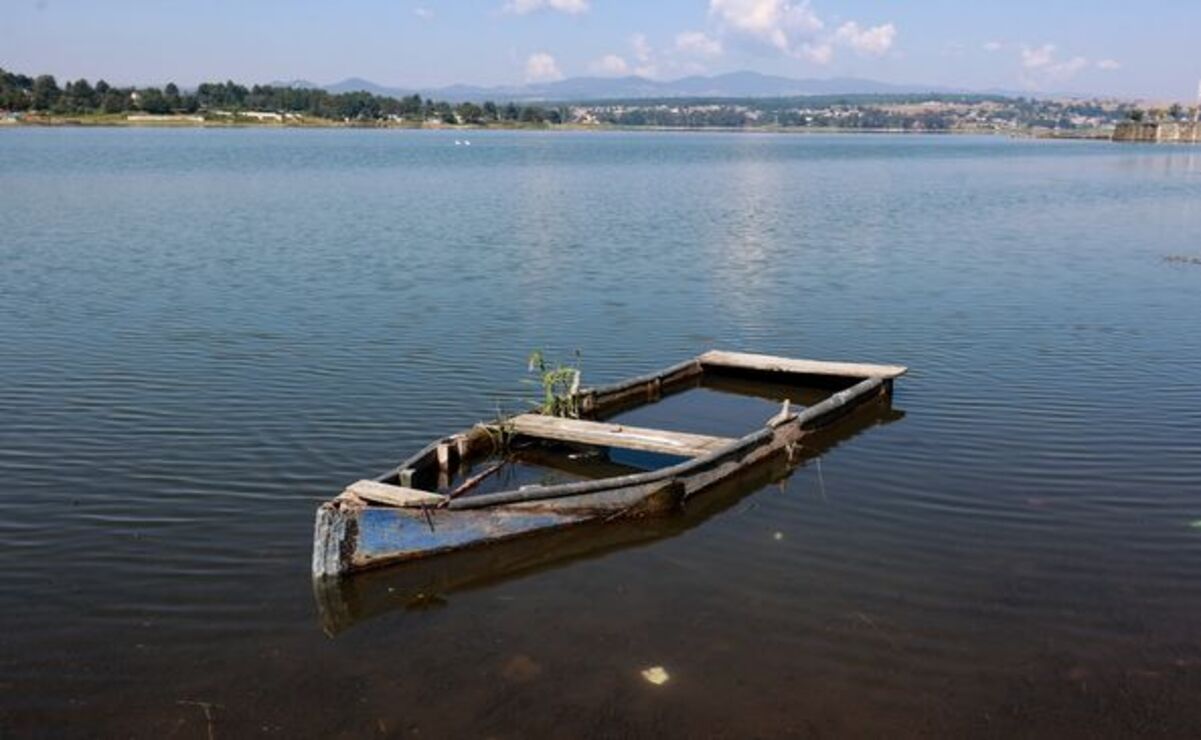 Actualmente laguna de Zumpango cuenta con un volumen de 72.7 millones de metros cúbicos (Mm3). Foto: Alejandro Vargas