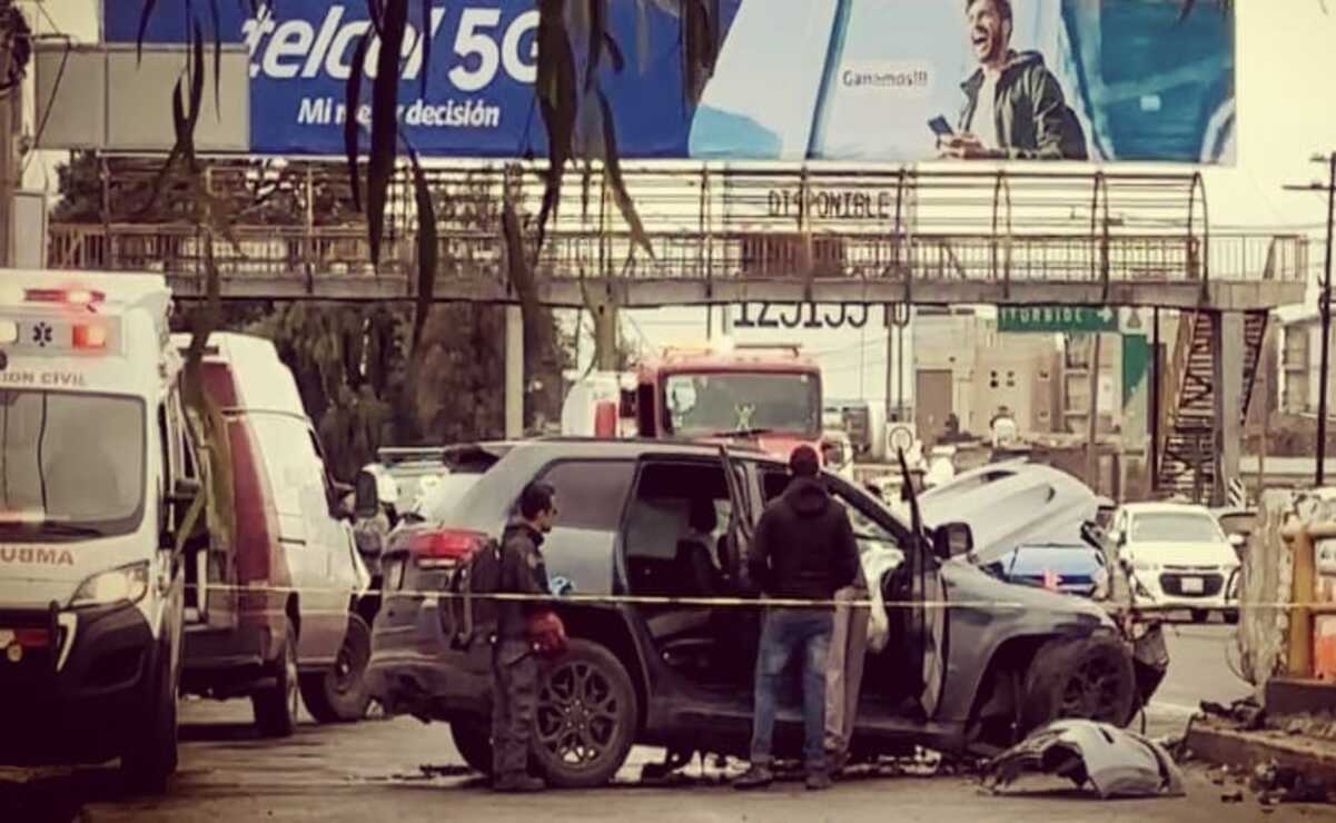 La circulación se vio afectada en tanto autoridades realizaron el peritaje, una vez concluido se liberó la vía. Foto: Especial