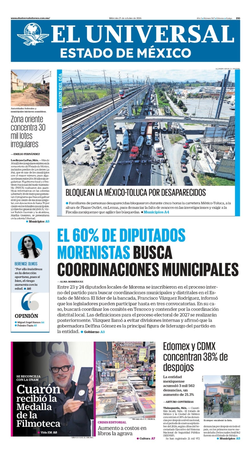 Portada 21 de octubre de 2026