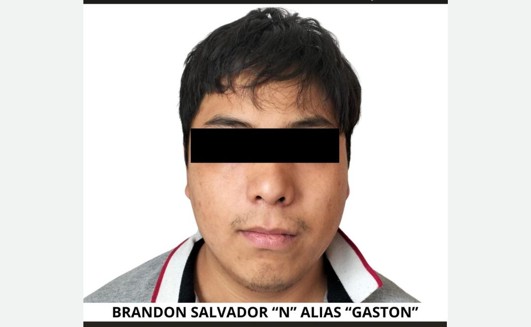 Brandon Salvador “N”, alias “Gastón”, fue vinculado a proceso en los juzgados de Ecatepec por su presunta participación en delitos contra la salud Foto: Especial