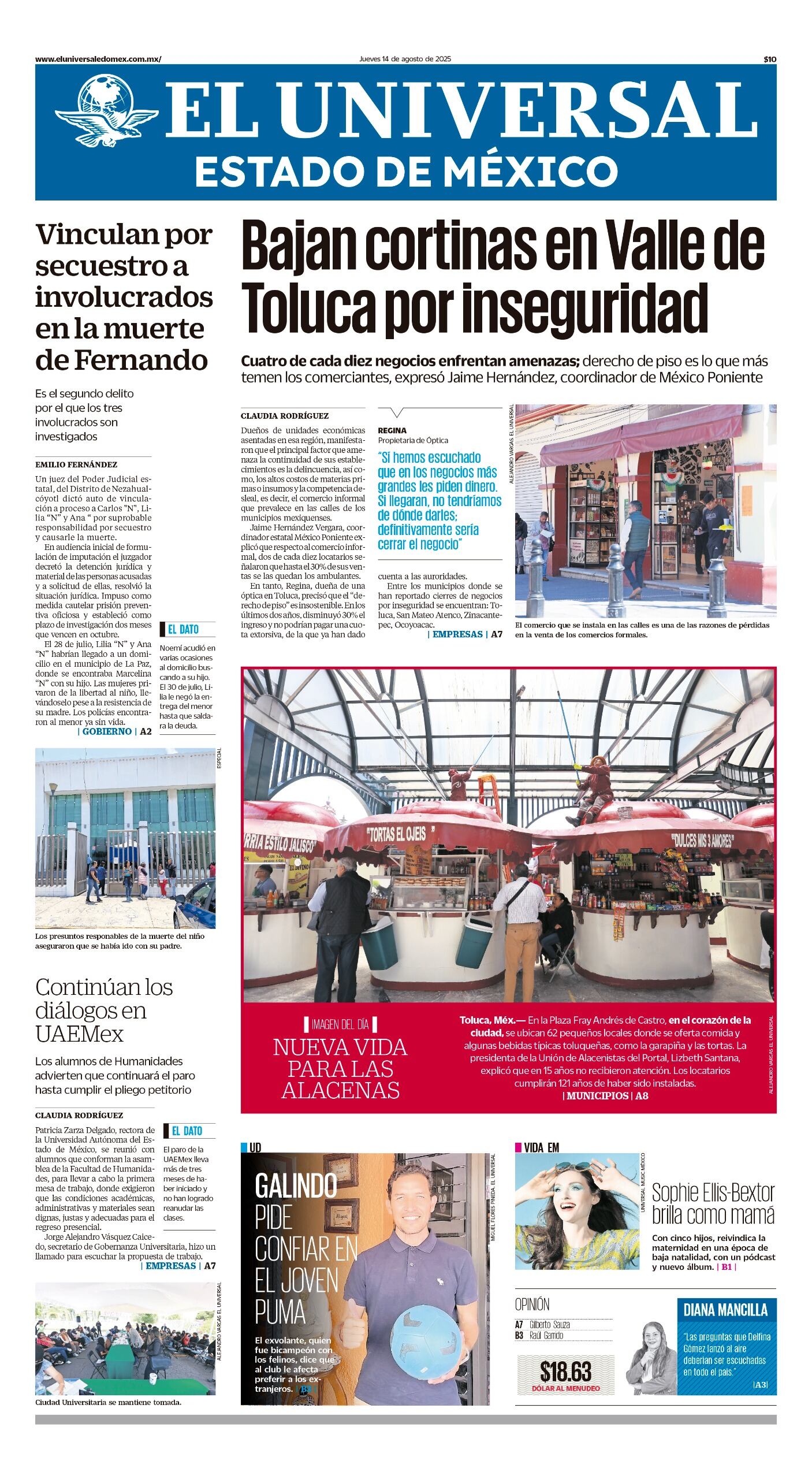 Portada 14 de agosto 2025