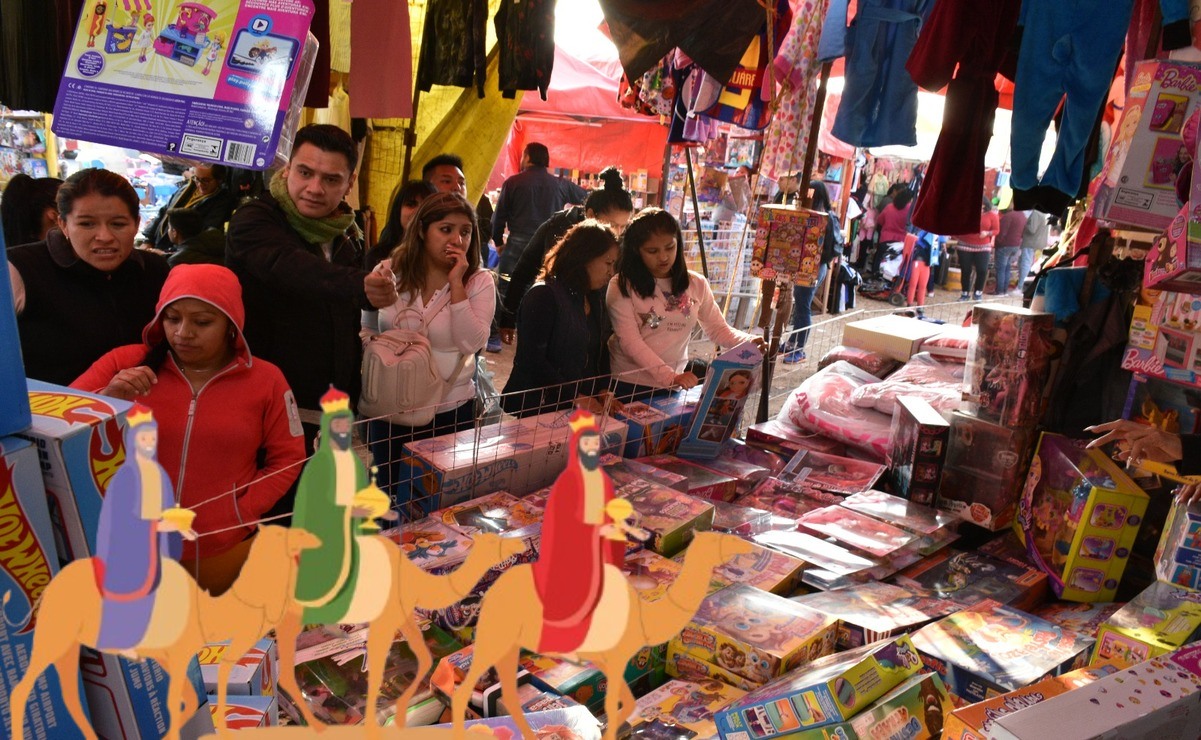 Las familias mexicanas destinarán entre mil 500 y 3 mil pesos en promedio para los regalos del Día de los Reyes Magos. Foto: Especial