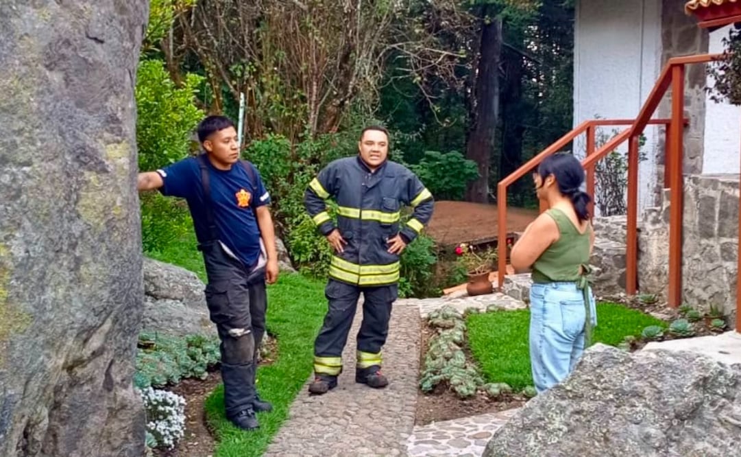 Elementos de Protección Civil y de la Guardia Municipal desplegaron un operativo en los senderos boscosos de Villa Alpina. Foto Especial