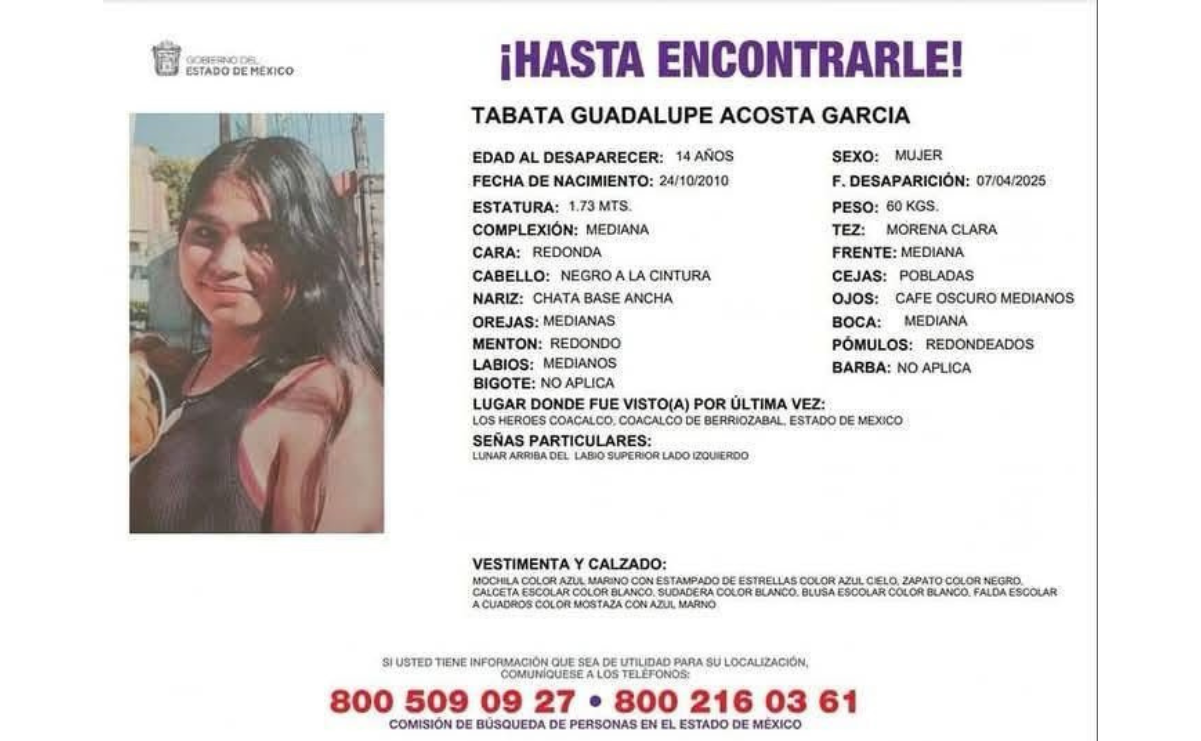 La incertidumbre crece en Coacalco tras la desaparición de seis de sus mujeres en menos de dos semanas. Foto: Especial