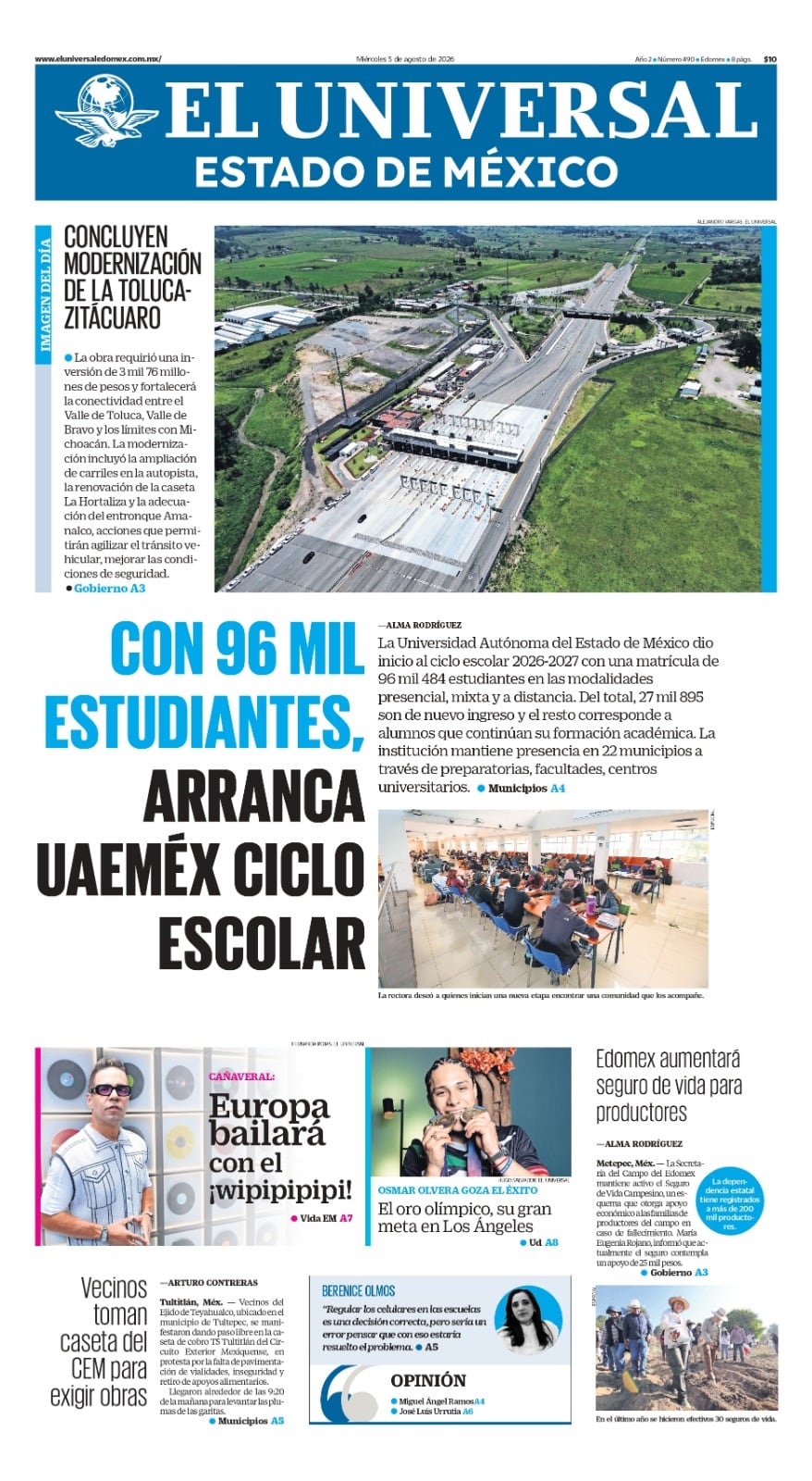 Portada 05 de agosto de 2026