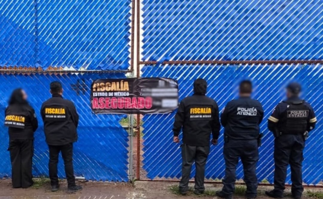 Sello oficial de "Inmueble Asegurado" colocado por el Ministerio Público para continuar con las investigaciones correspondientes. Foto Especial