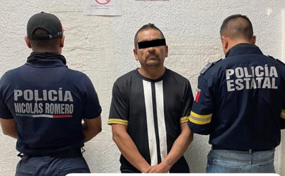 Autoridades del Estado de México detienen a Pedro "N" en Nicolás Romero con un importante cargamento de droga y equipo para su distribución. Foto: Especial