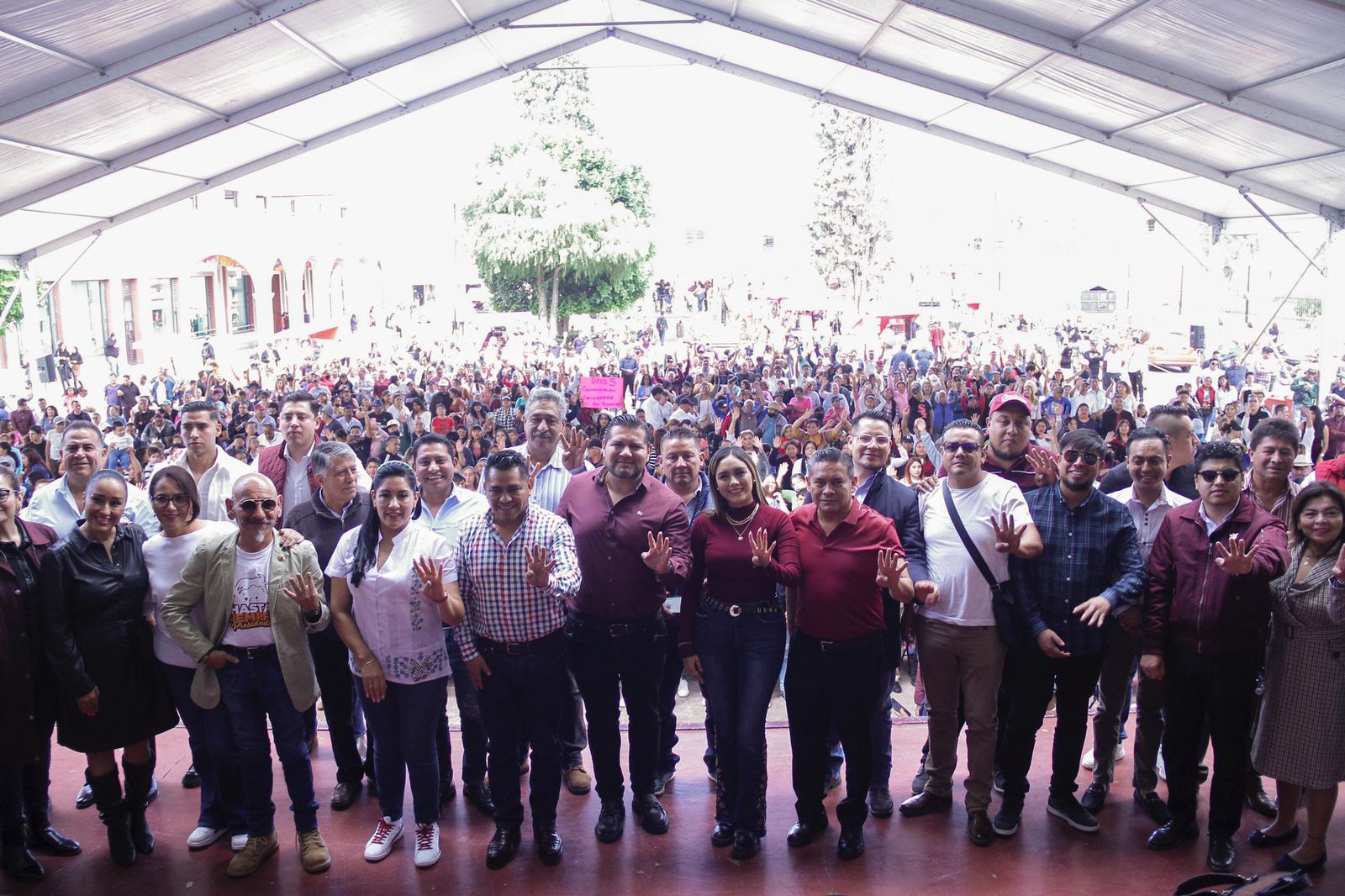 Los morenistas respaldan los proyectos de la zona oriente. Foto Especial