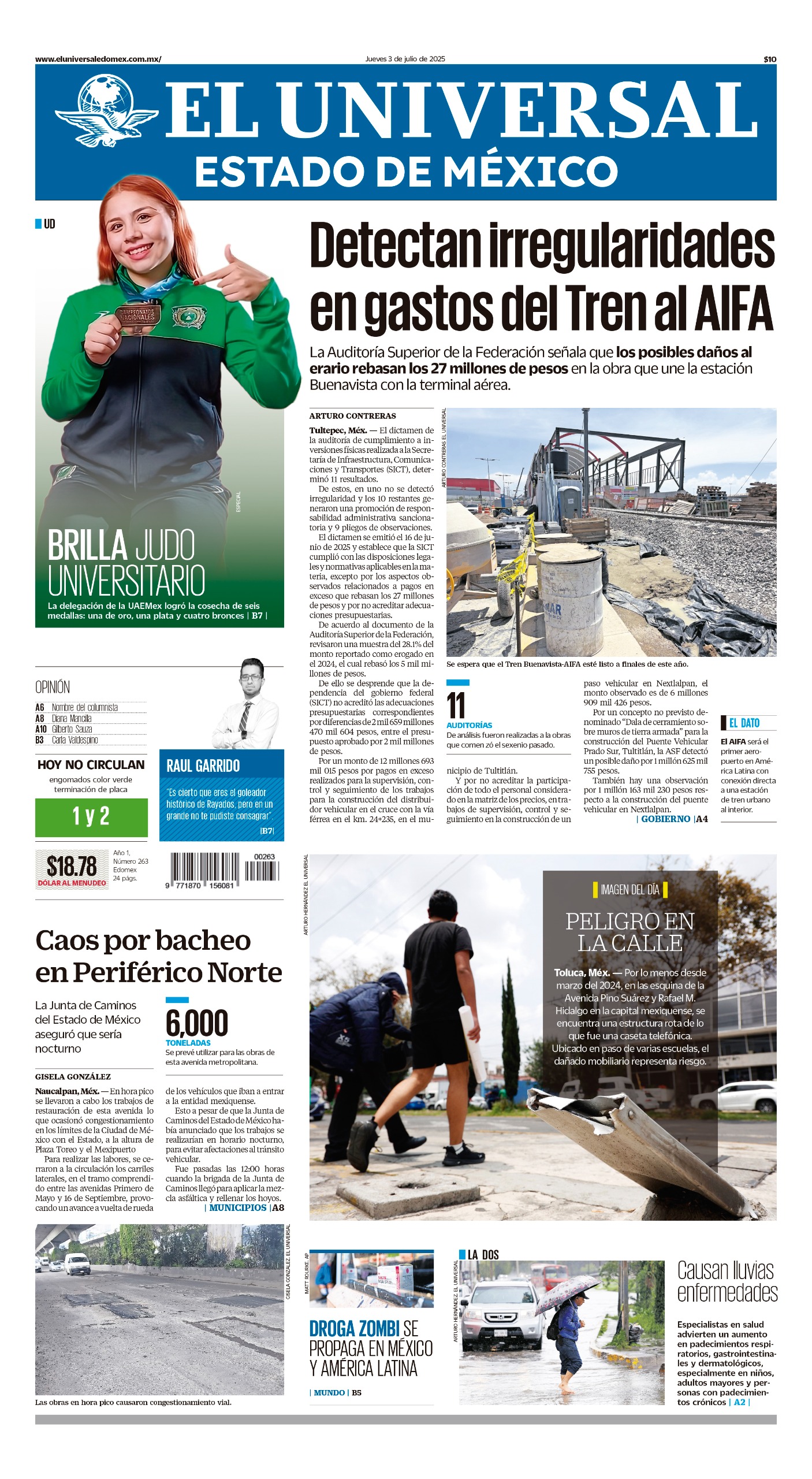 Portada Edomex 3 de julio 2025