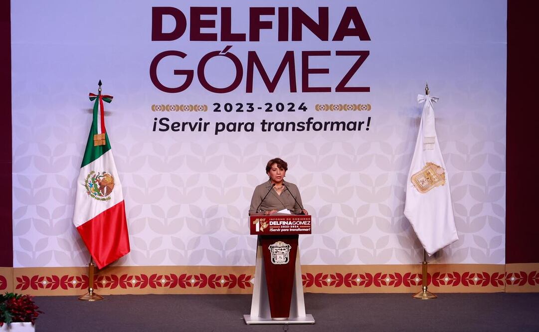 Delfina Gómez, gobernadora del Edomex detalla las acciones de su primer año de gobierno / Foto Alejandro Vargas