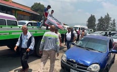 Bloquean la México-Cuautla: Exigen destitución de delegado de Movilidad