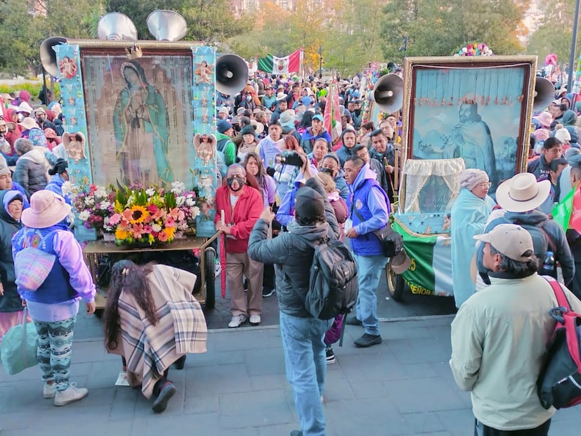 Se estima la llegada de más de 20 mil fieles a la Catedral de Toluca para dar inicio al camino rumbo al Tepeyac. Foto Especial