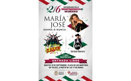 Toluca se llenará de música para celebrar la Independencia de México