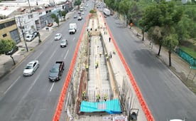 Avanzan trabajos en cuatro estaciones del Mexibús línea V; están ubicadas en la vía Gustavo Baz