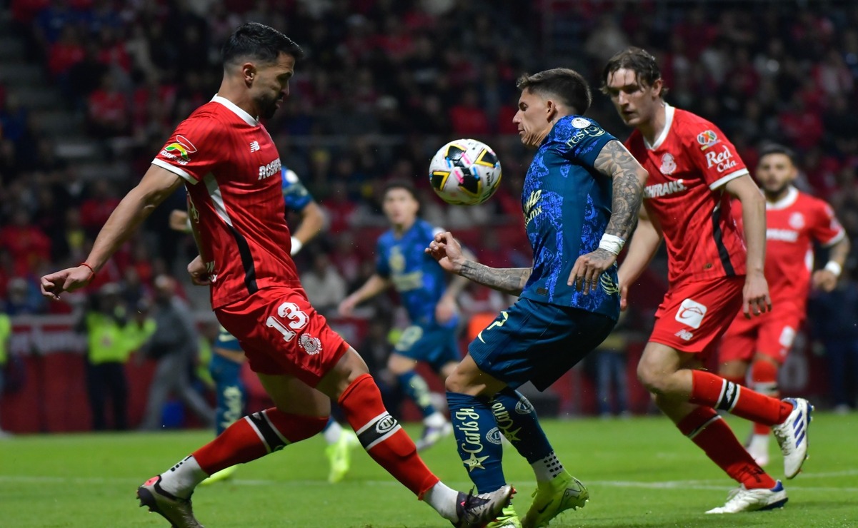 En la Jornada 17 de la Liga MX, Toluca venció 4-0 a América en la cancha del estadio Nemesio Diez / Foto Jorge Alvarado