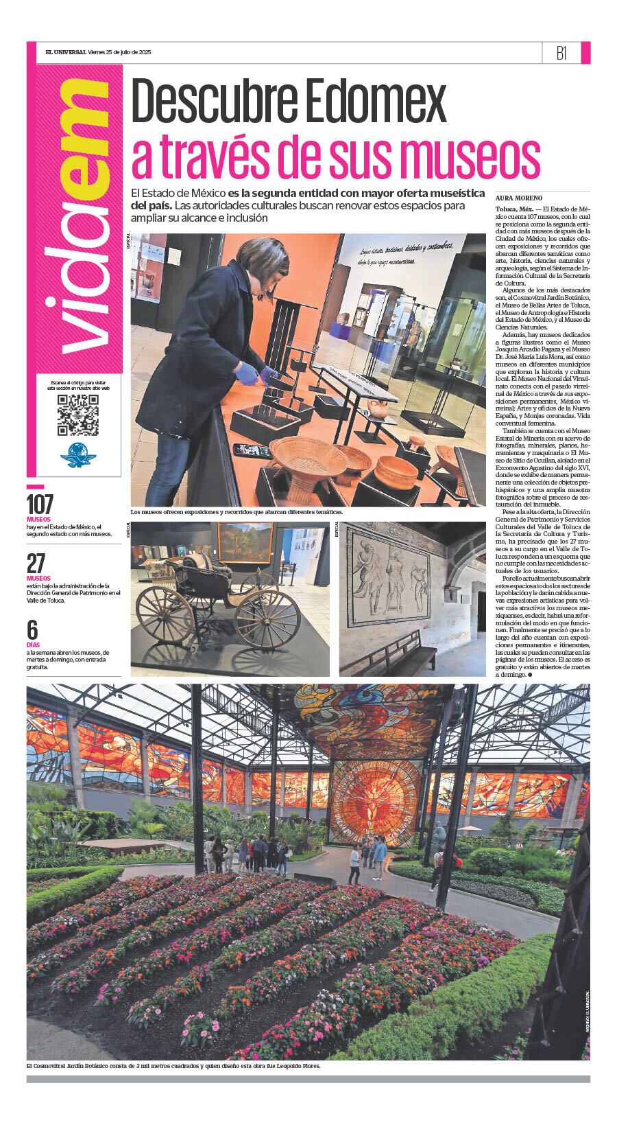 Portada domingo 27 de julio 2025