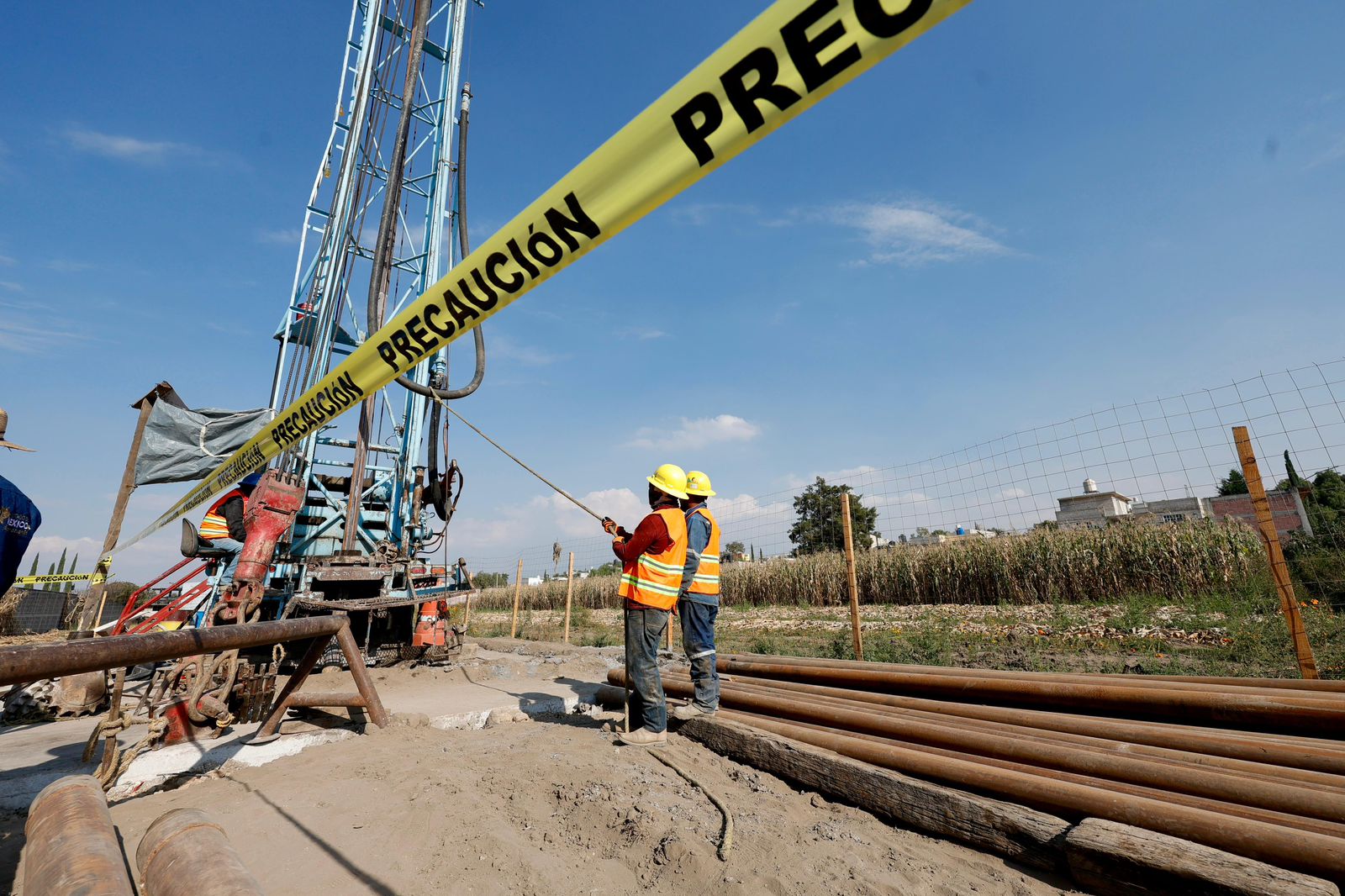 La construcción de estos pozos beneficiara a 100 mil habitantes.