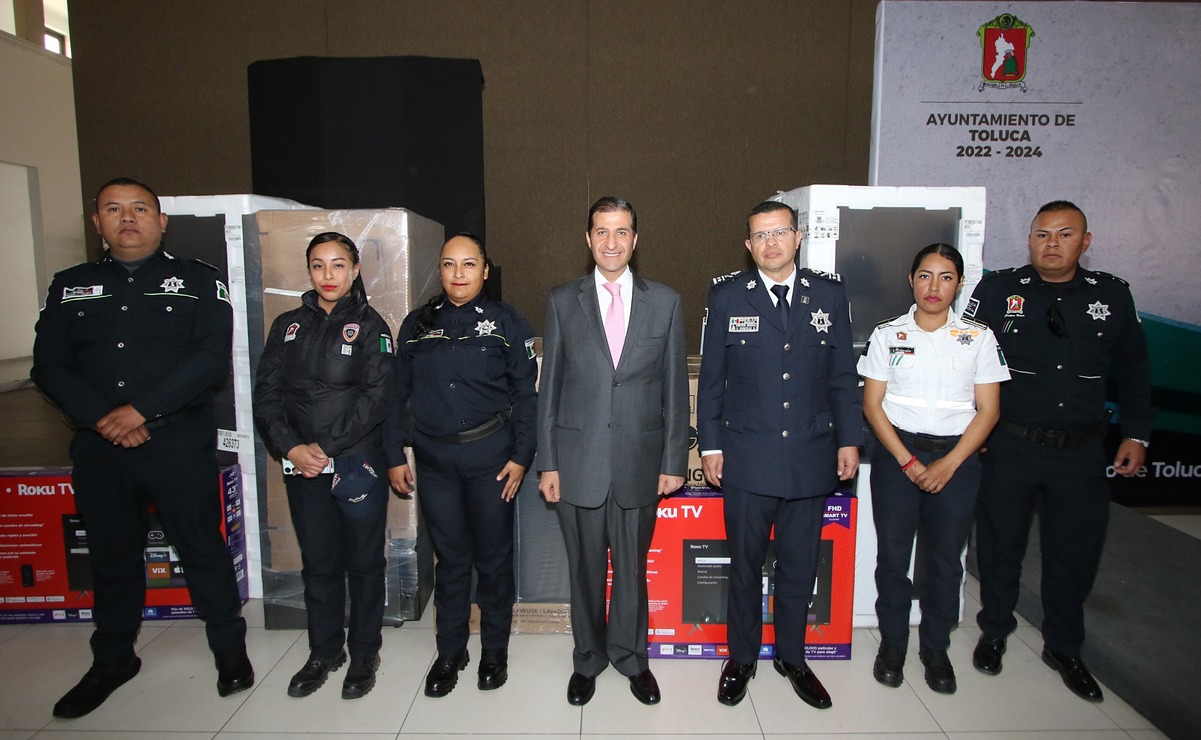 El municipio de Toluca celebró el Día del Policía Mexiquense, rindiendo homenaje a las mujeres y hombres por su destacada labor. Foto: Especial.