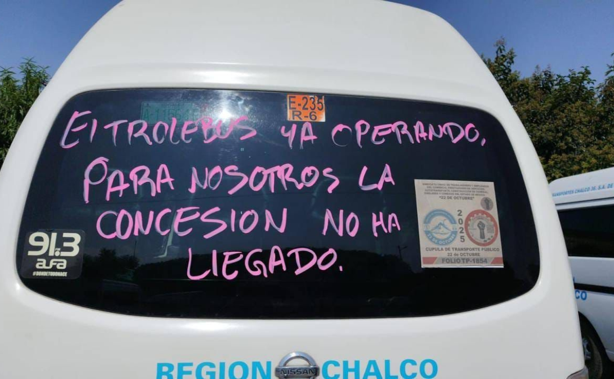Chalco: Trolebús genera pérdidas millonarias; transportistas denuncian falta de acuerdos e integración. Foto: Especial