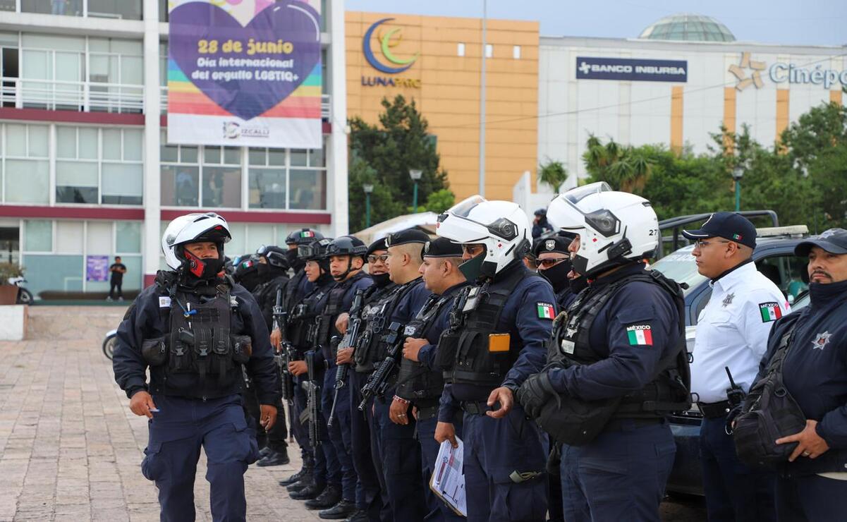 Los agentes policiales se desplegaron en las colonias identificadas con mayor incidencia delictiva en Cuautitlán Izcalli / Foto: Especial