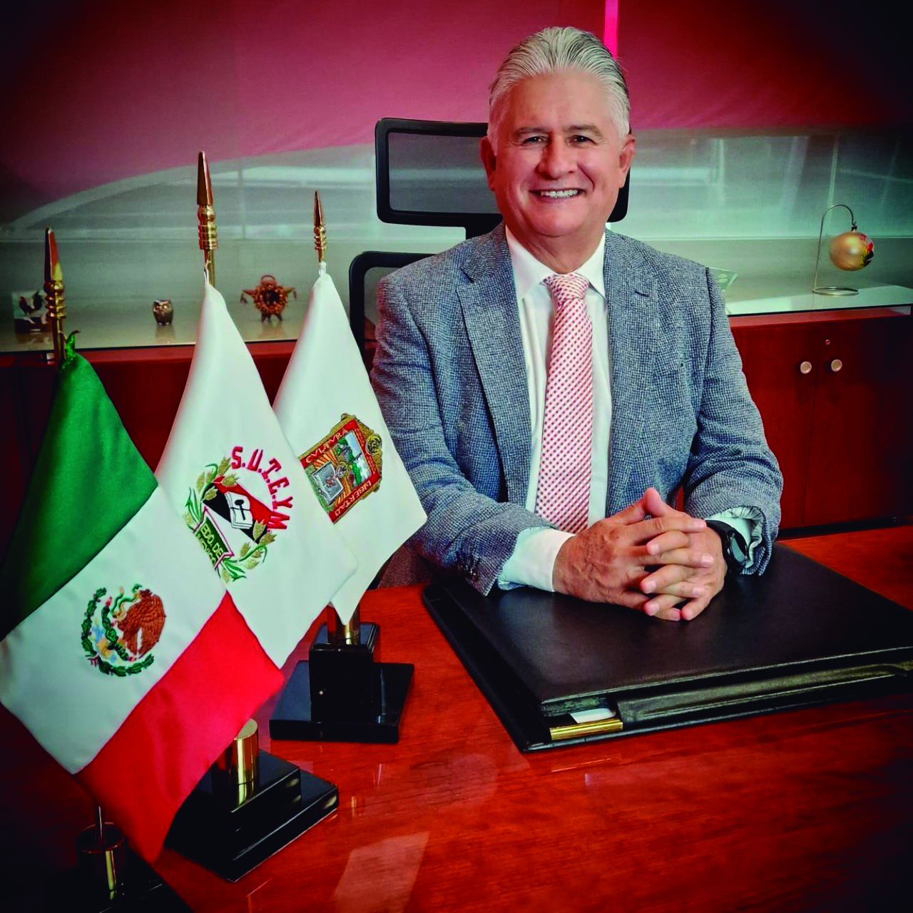Herminio Cahue Calderón, secretario general del Suteym / Foto Especial