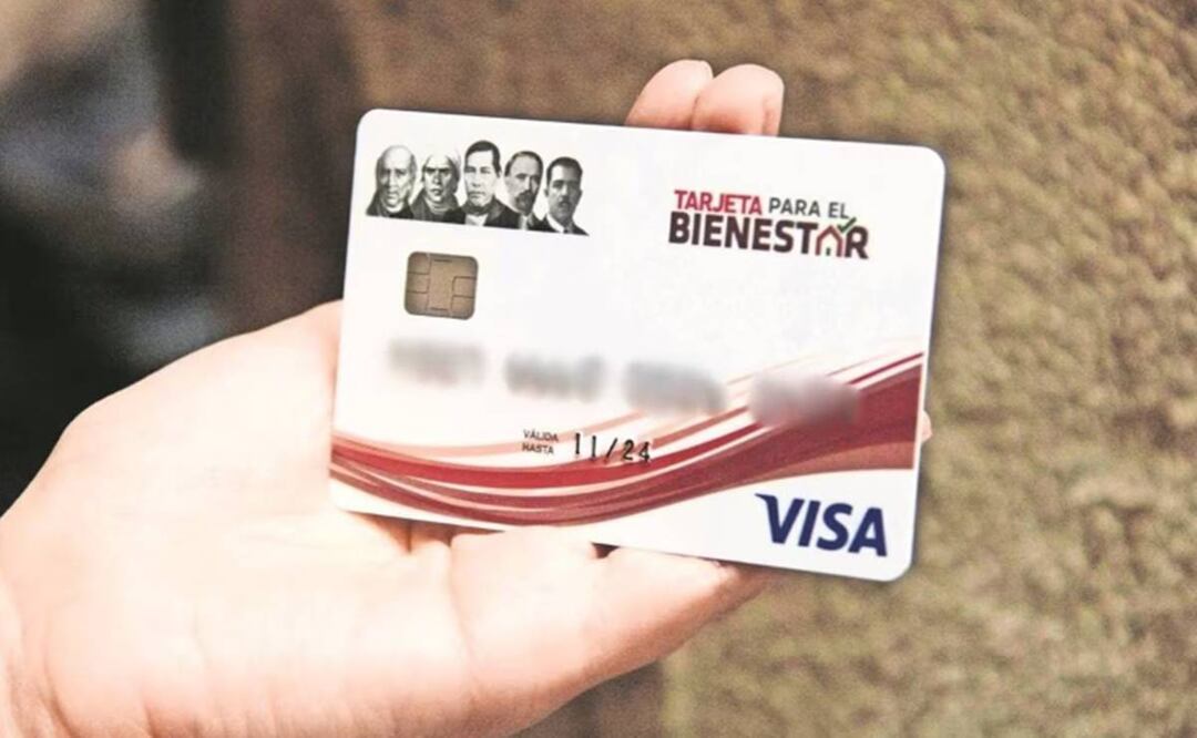 La tarjeta del Bienestar sirve para cobrar apoyos, pensiones y becas. Foto: Especial