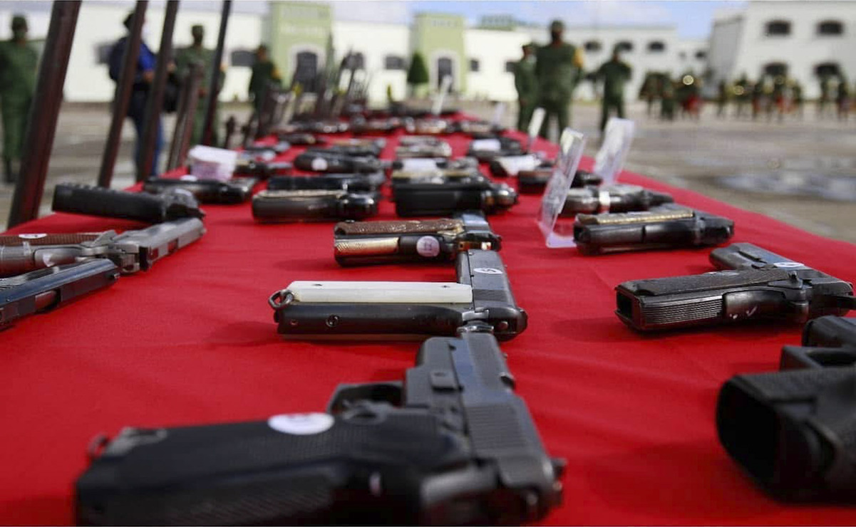 Durante la sexta semana del programa, que se llevó a cabo del 7 al 12 de julio en Huixquilucan, Tenancingo, Tejupilco, Ecatepec y Cuautitlán Izcalli, la ciudadanía entregó 54 armas / Foto: Archivo El Universal