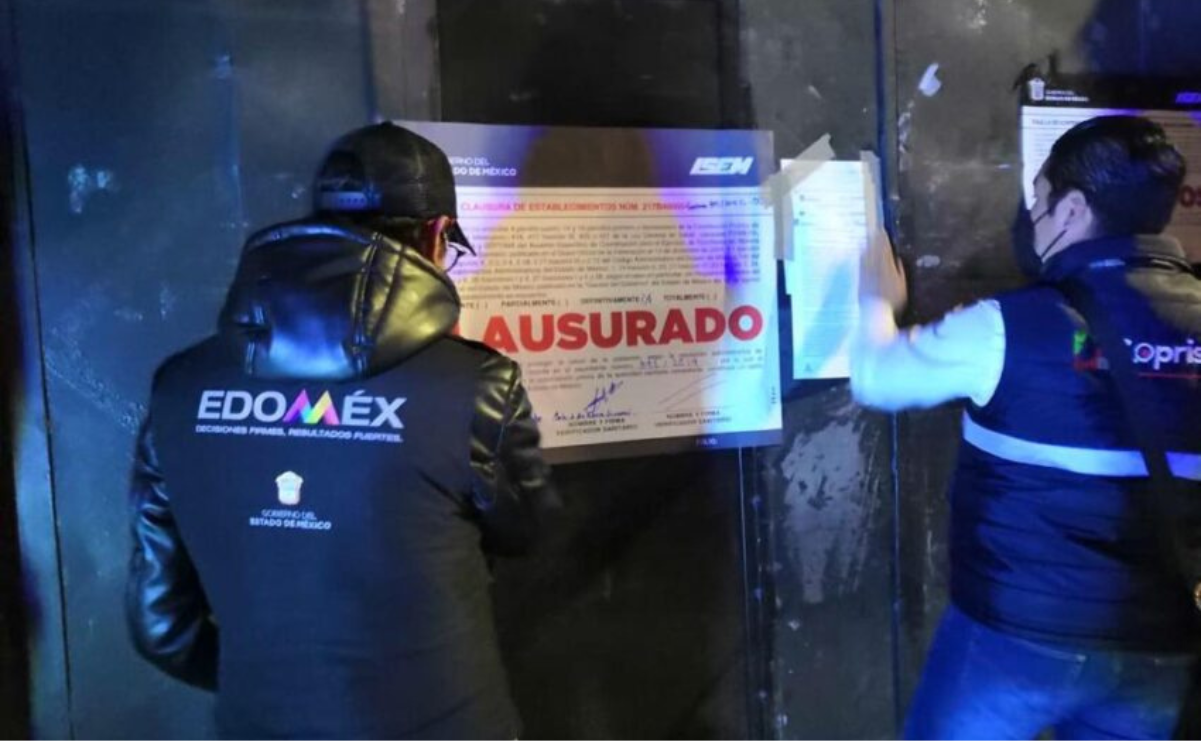 Seis bares y centros cheleros fueron clausurados en San Mateo Atenco por operar de manera irregular / Foto: Especial