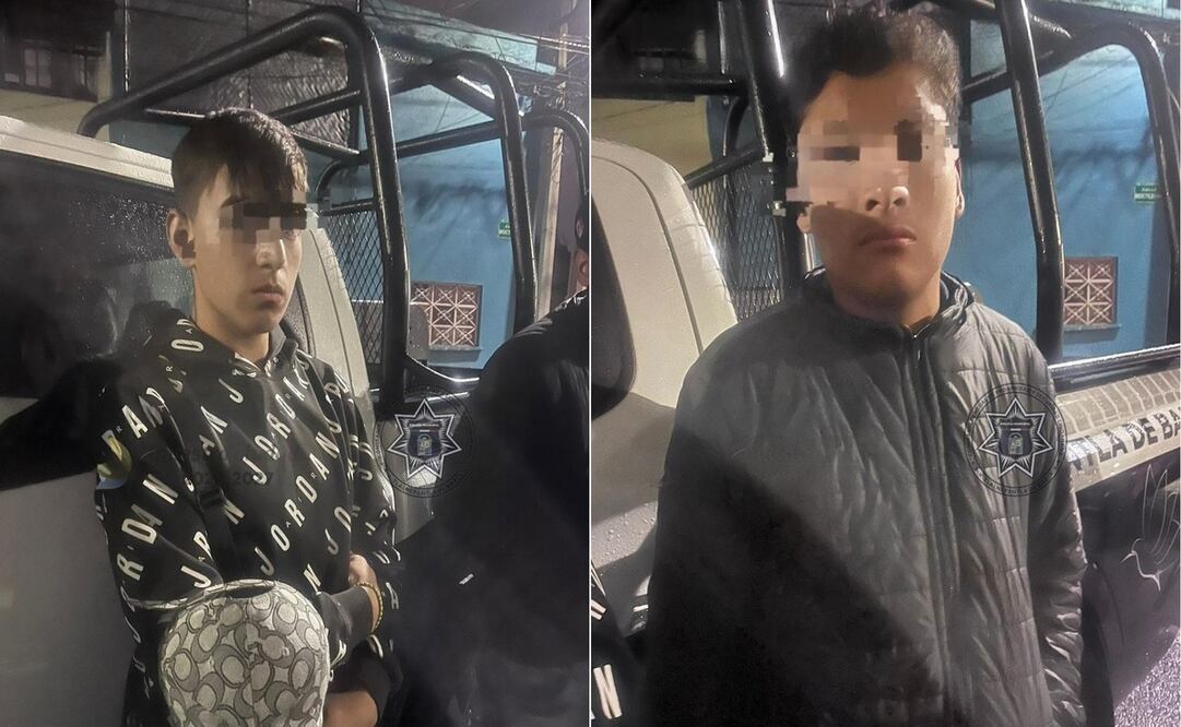 A los menores se les localizo un arma de fuego tipo pluma, además de dos envoltorios con droga conocida como cristal. Foto: Especial