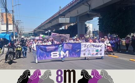 8M Ecatepec: 150 mujeres exigen justicia y cese a la violencia de género