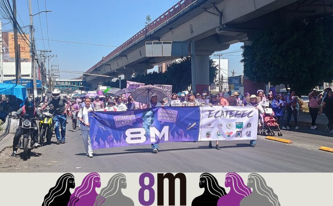 "Nos queremos vivas, libres y sin miedo" y "¡Justicia!" fueron las principales consignas de la marcha. Foto Especial