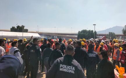 Vecinos de Tultepec paralizan obra de pavimentación