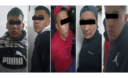 Detienen a cinco sujetos por robo de vehículos en Tlalnepantla