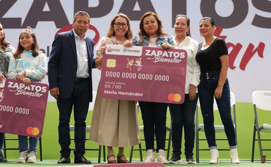 Azucena Cisneros inició la entrega de 35 mil apoyos del programa "Zapatos para el Bienestar"
