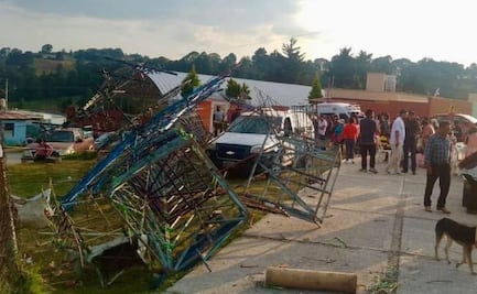 Castillo de fuegos pirotécnicos se desploma sobre menores en San José del Rincón