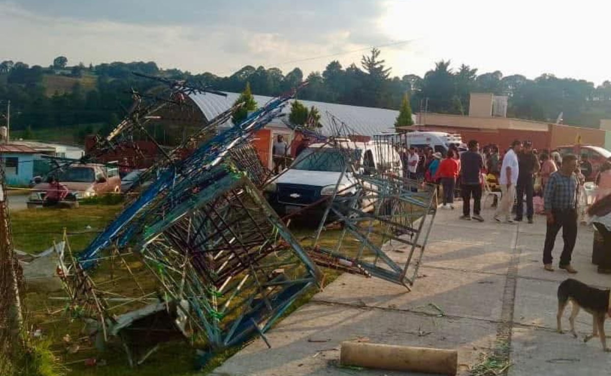 Castillo de fuegos pirotécnicos se desploma sobre menores en San José del Rincón