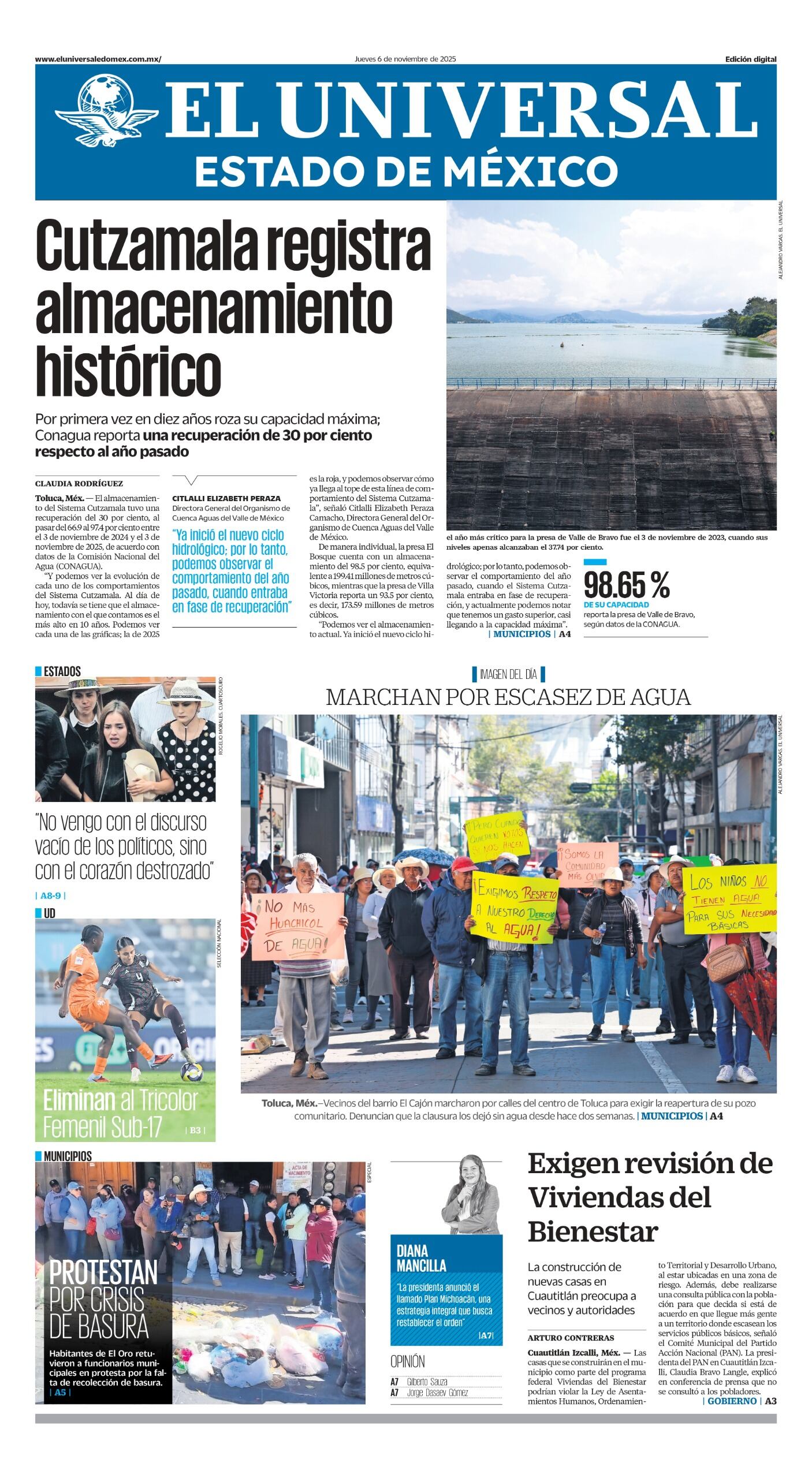Portada del 06 de noviembre