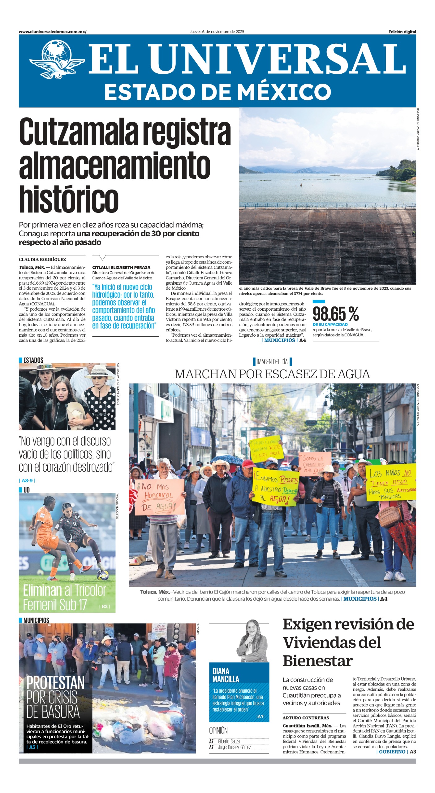 Portada del 06 de noviembre