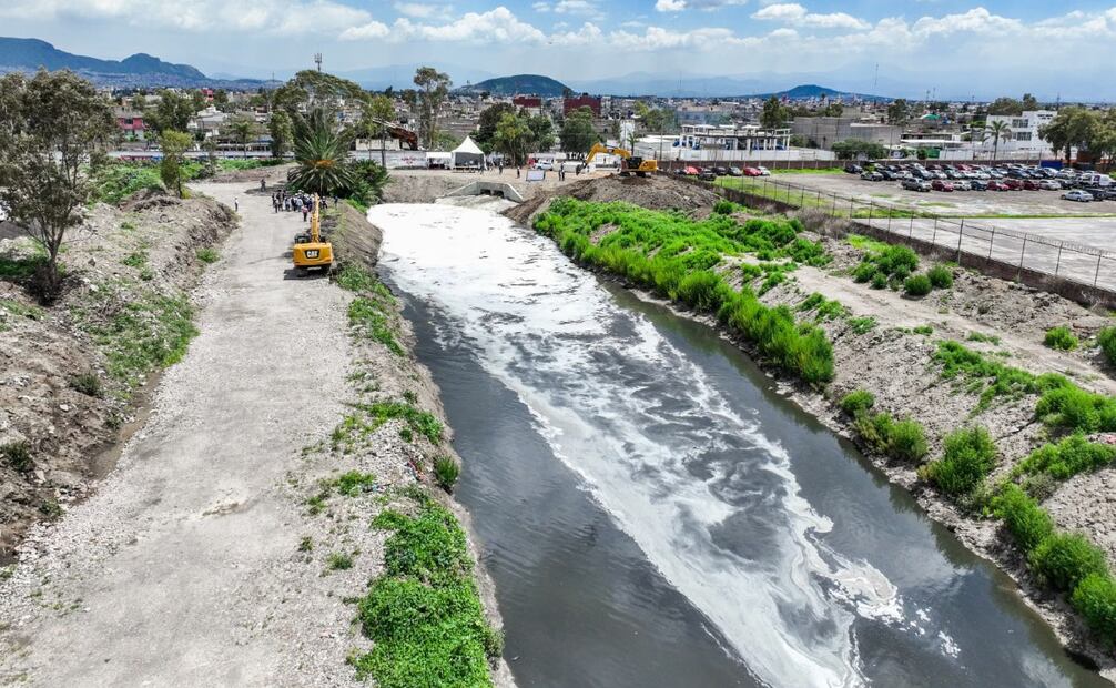 La obra forma parte del Plan Integral de la Zona Oriente, beneficiando a municipios mexiquenses y a la alcaldía Iztapalapa. Foto Especial