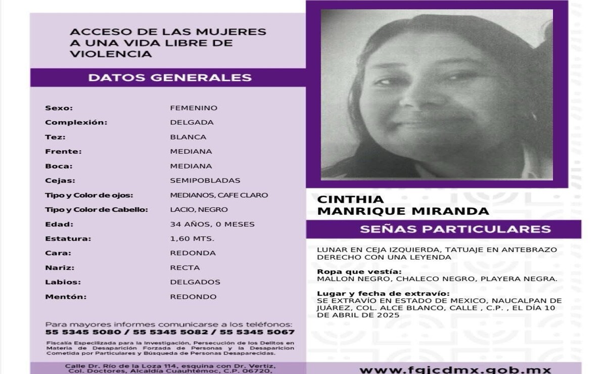 Hallan sin vida a estudiante reportada como desaparecida en Naucalpan