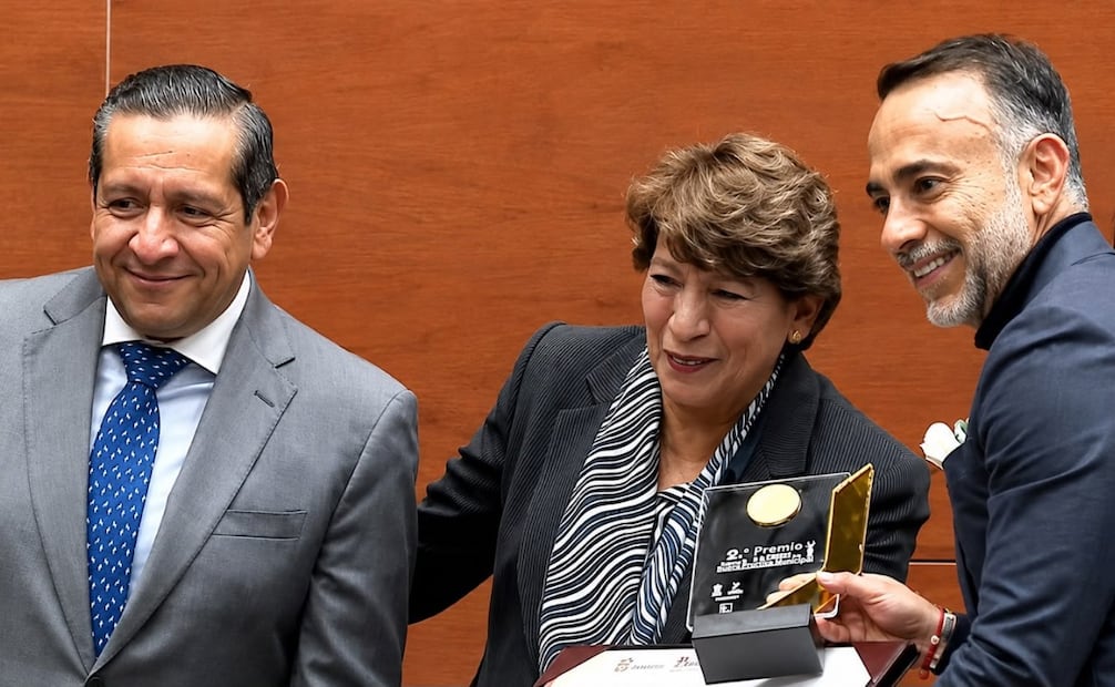 La gobernadora Delfina Gómez Álvarez encabezó la 9ª Edición del Premio IAPEM a la Gestión Municipal 2025, donde Metepec recibió seis distinciones. Foto especial