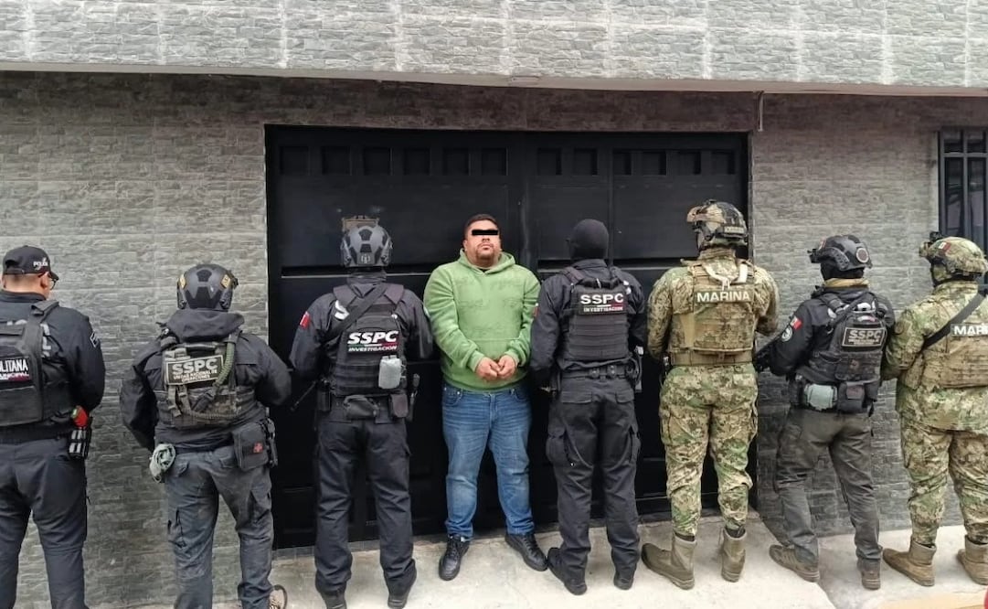Miguel “N”, alias “El Miky”, fue detenido en Ecatepec por elementos de seguridad. Foto especial