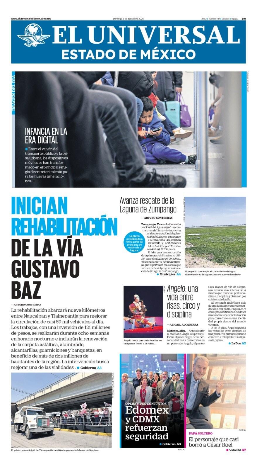 Portada del 02 de agosto del 2026