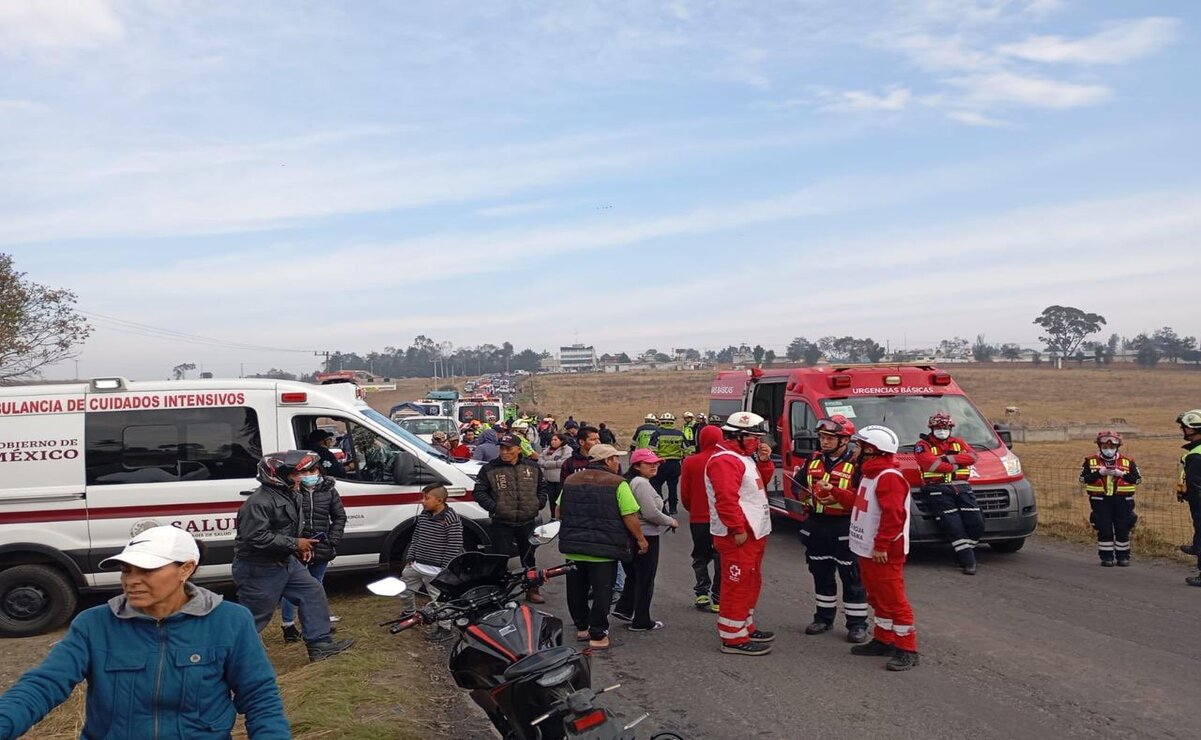 El saldo del accidente es de 35 lesionados / Foto PC Edomex