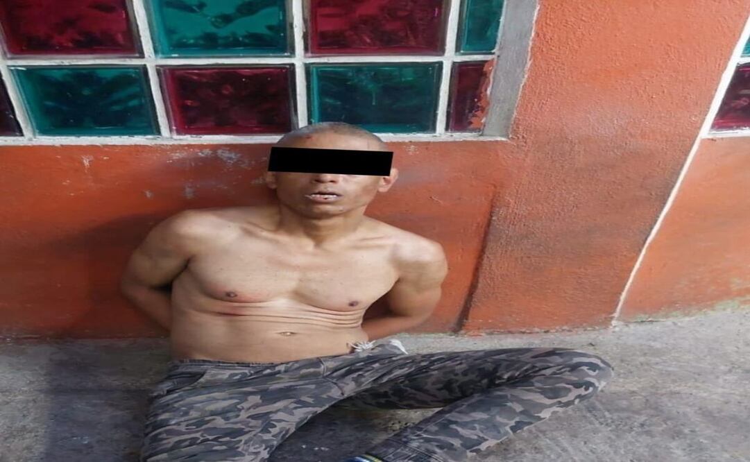 El sujeto fue detenido por vecinos de la zona / Foto: Especial