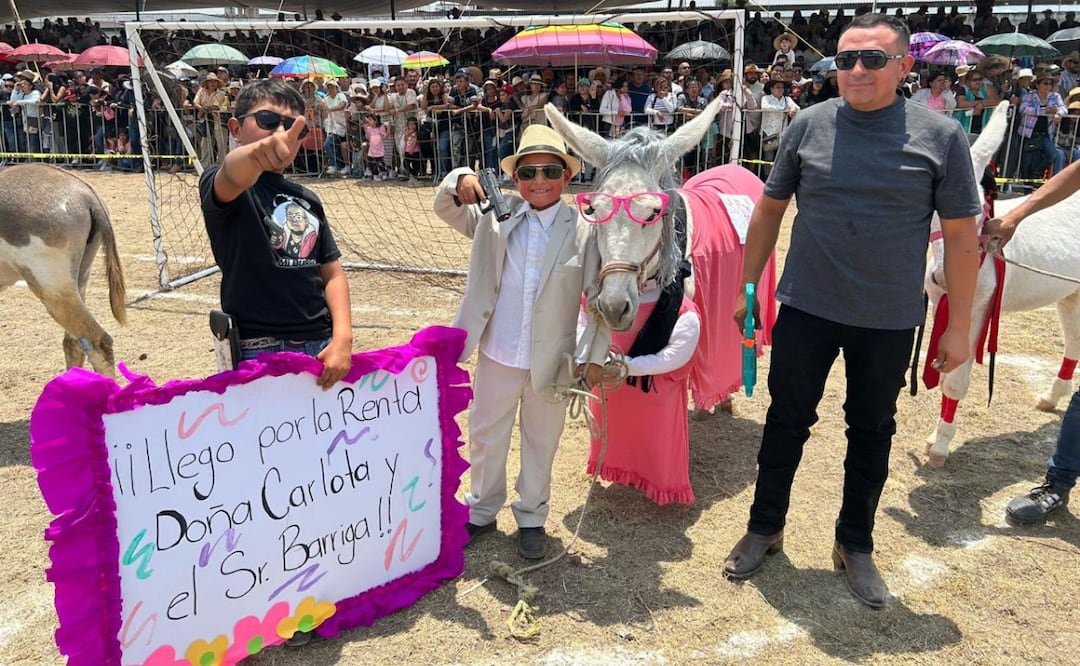Otumba celebra su emblemática Feria del Burro, una tradición llena de color y singularidad. Foto: Emilio Fernández