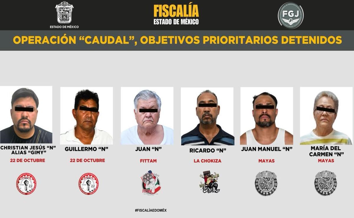 Los detenidos también están relacionados con delitos como extorsión, homicidio, secuestro, narcomenudeo y robo con violencia / Fotos especiales