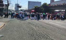 Trabajadores del IMSS-Bienestar exigen destitución de coordinador estatal con megabloqueo en Naucalpan