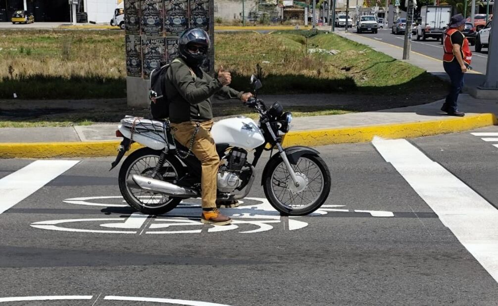 Los trabajos también contemplan áreas para ciclistas y motociclistas sobre avenida Solidaridad Las Torres. Foto especial