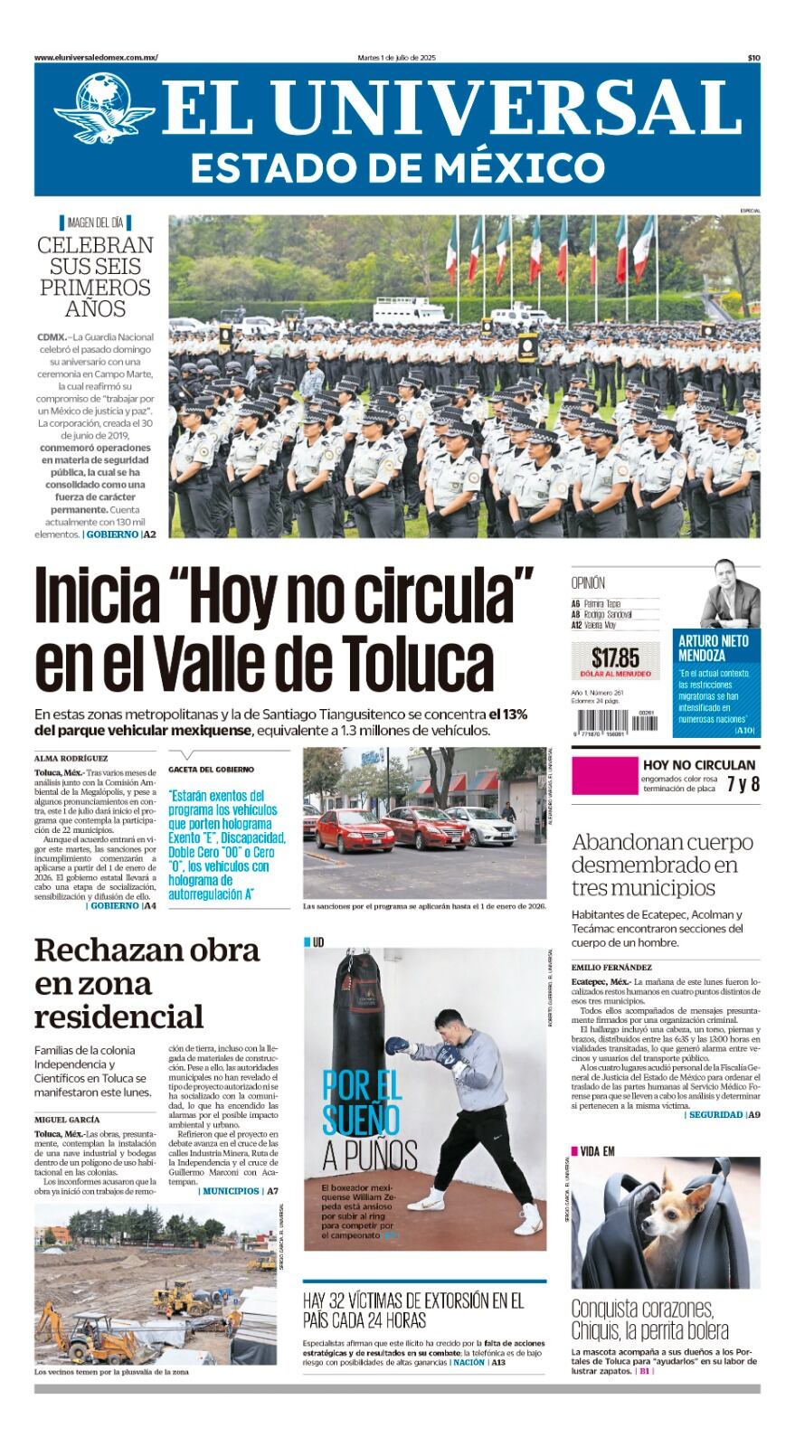 Portada 1 de julio 2025